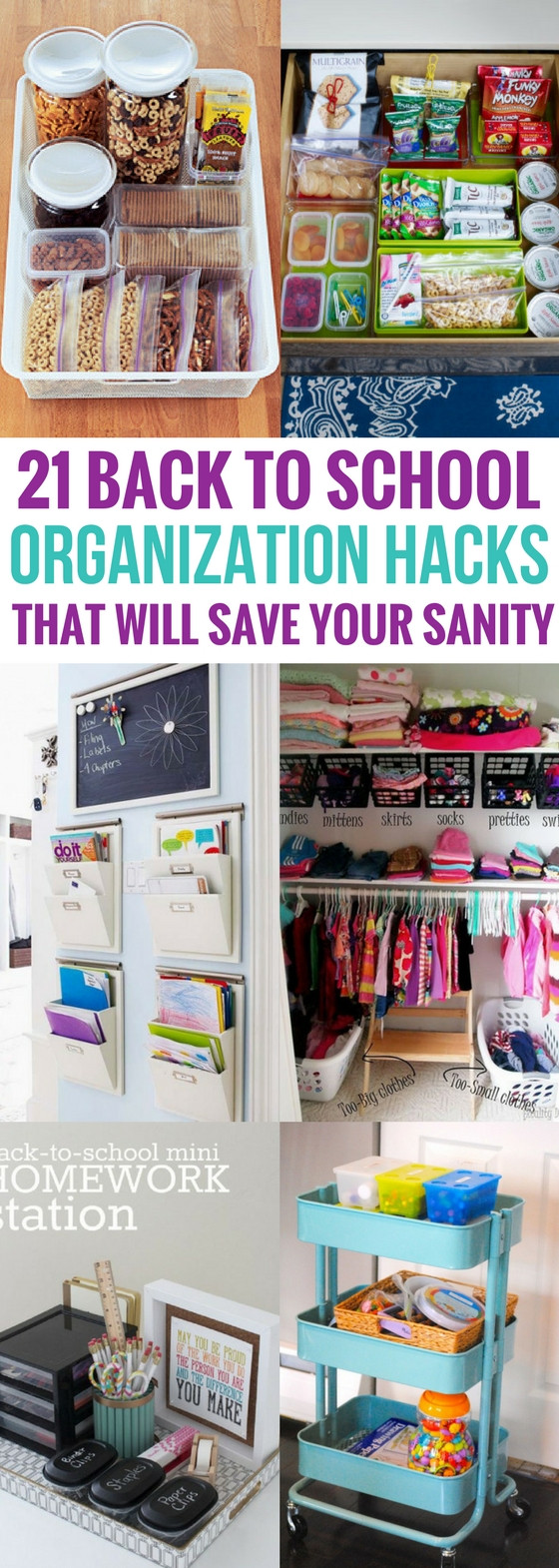 Back To School DIY Organization
 21 Back To School Organization Hacks That Will Save Your