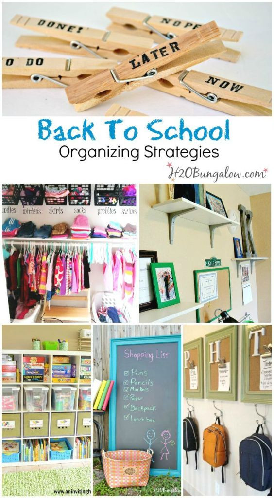 Back To School DIY Organization
 Back To School Organizing Ideas