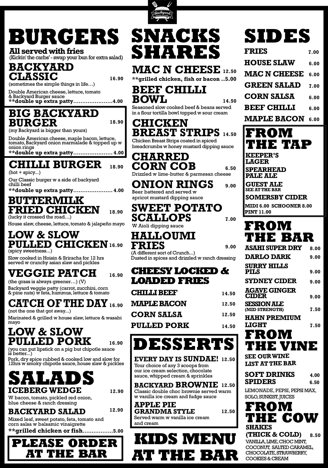 Best ideas about Backyard Burgers Menu
. Save or Pin Backyard Burger Kitchen Menu Menu for Backyard Burger Now.