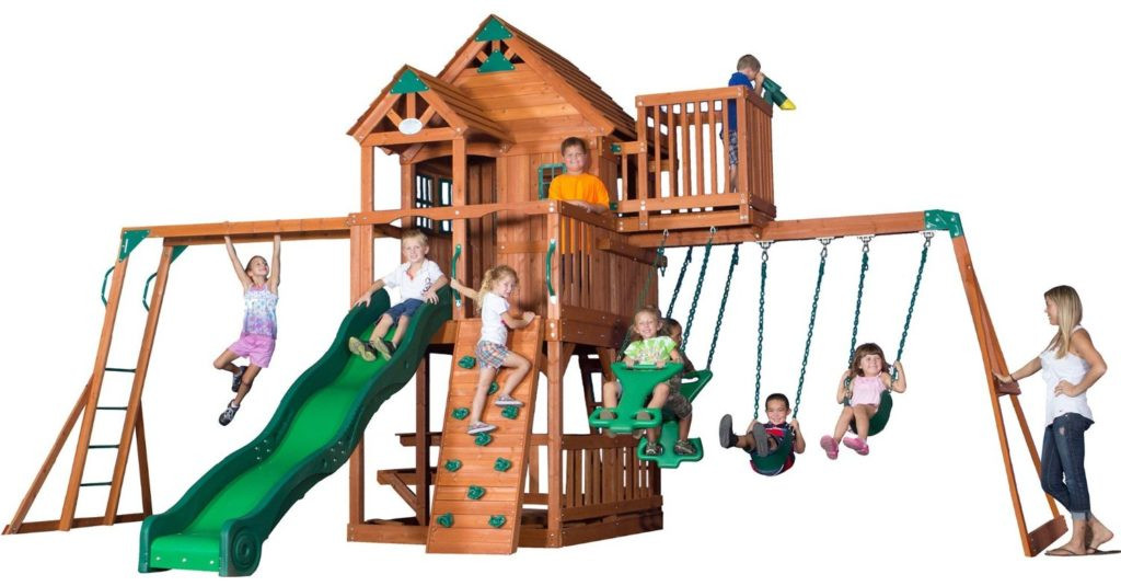 Best ideas about Backyard Discovery Skyfort Ii
. Save or Pin 9 Unbeatable Wooden Swing Sets for Solid Backyard Fun Now.