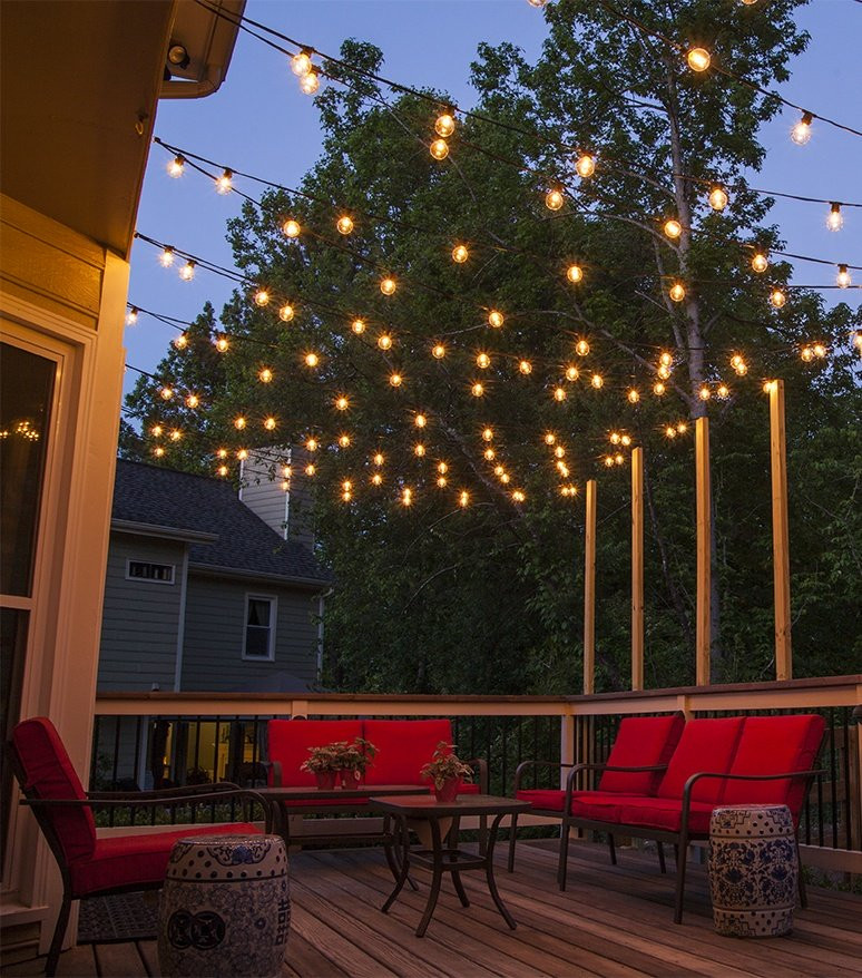 Best ideas about Backyard String Lights
. Save or Pin How to Plan and Hang Patio Lights Now.