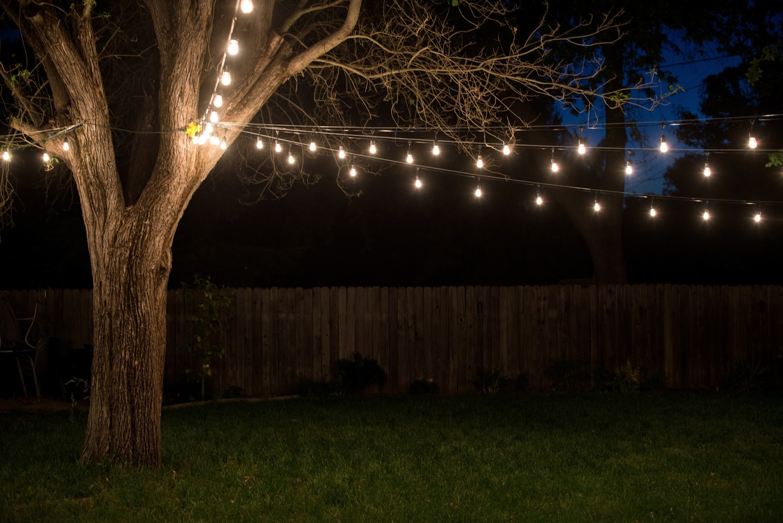 Best ideas about Backyard String Lights
. Save or Pin Domestic Fashionista Industrial Vintage Backyard Lighting Now.