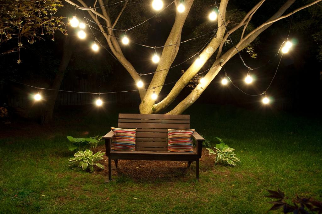 Best ideas about Backyard String Lights
. Save or Pin Outdoor String 15 Light Clear Incandescent Bulb 48 Black Now.