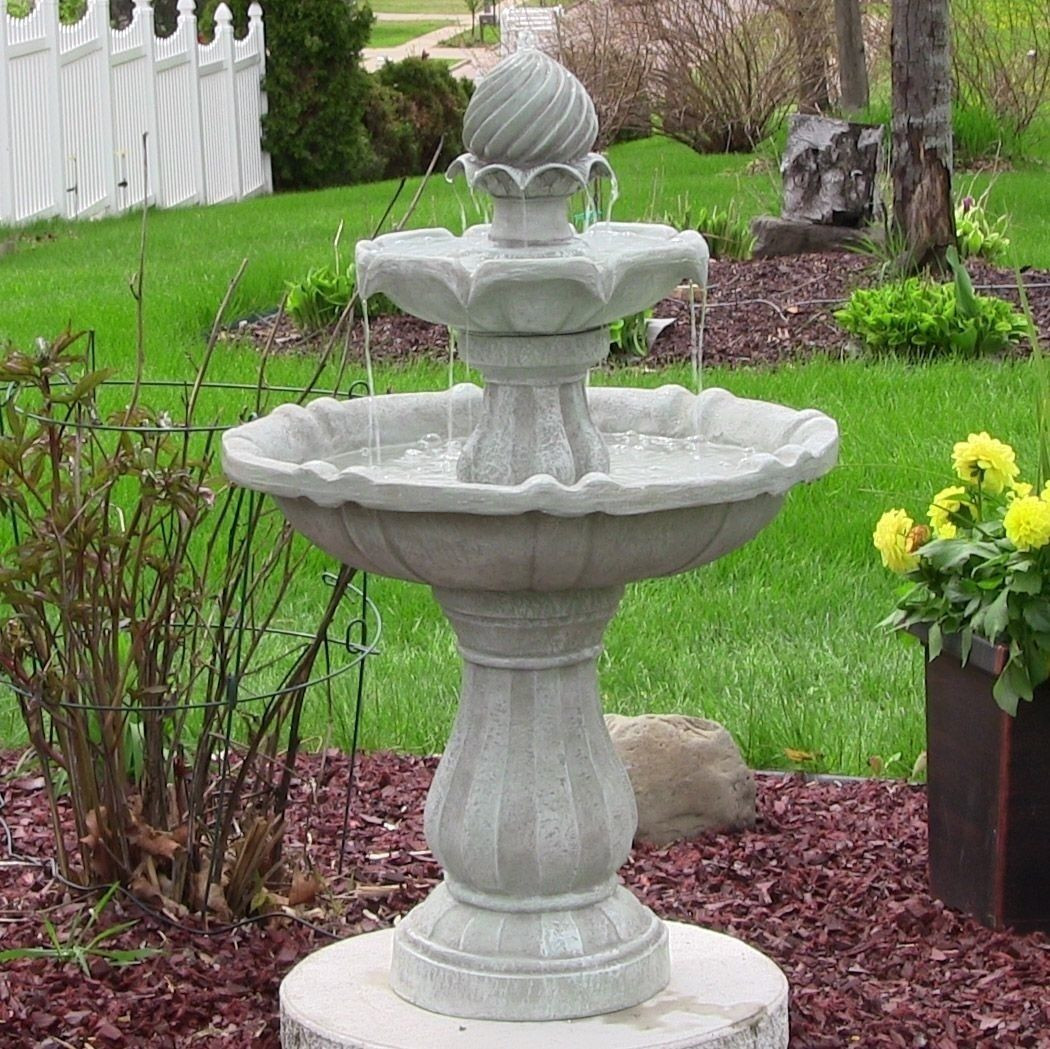 Best ideas about Backyard Water Fountains
. Save or Pin 2 Tier Solar Demand Water Fountain EonShoppee Now.