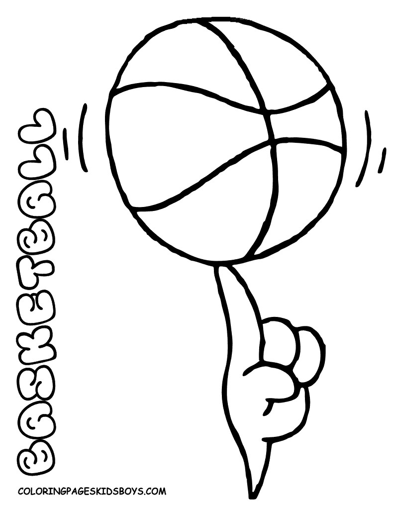 Baketball Coloring Sheets For Boys
 Smooth Basketball Coloring Pages Basketball Free