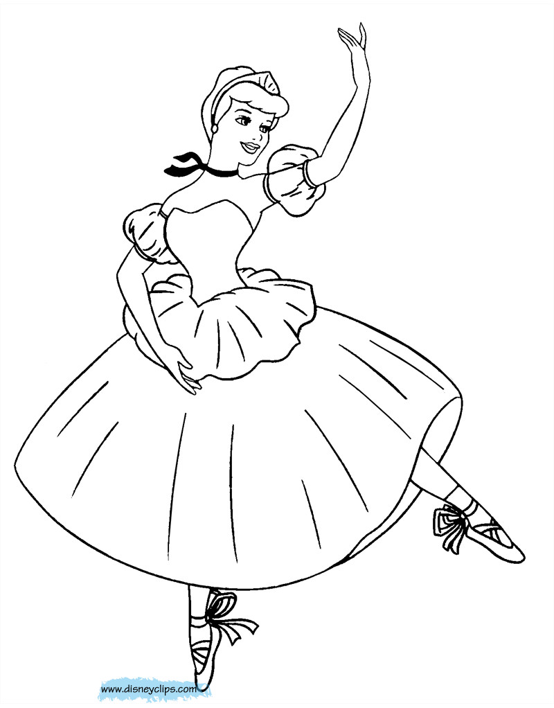 Balerina Coloring Pages
 Limited Ballerina Colouring Page Cinderella Coloring
