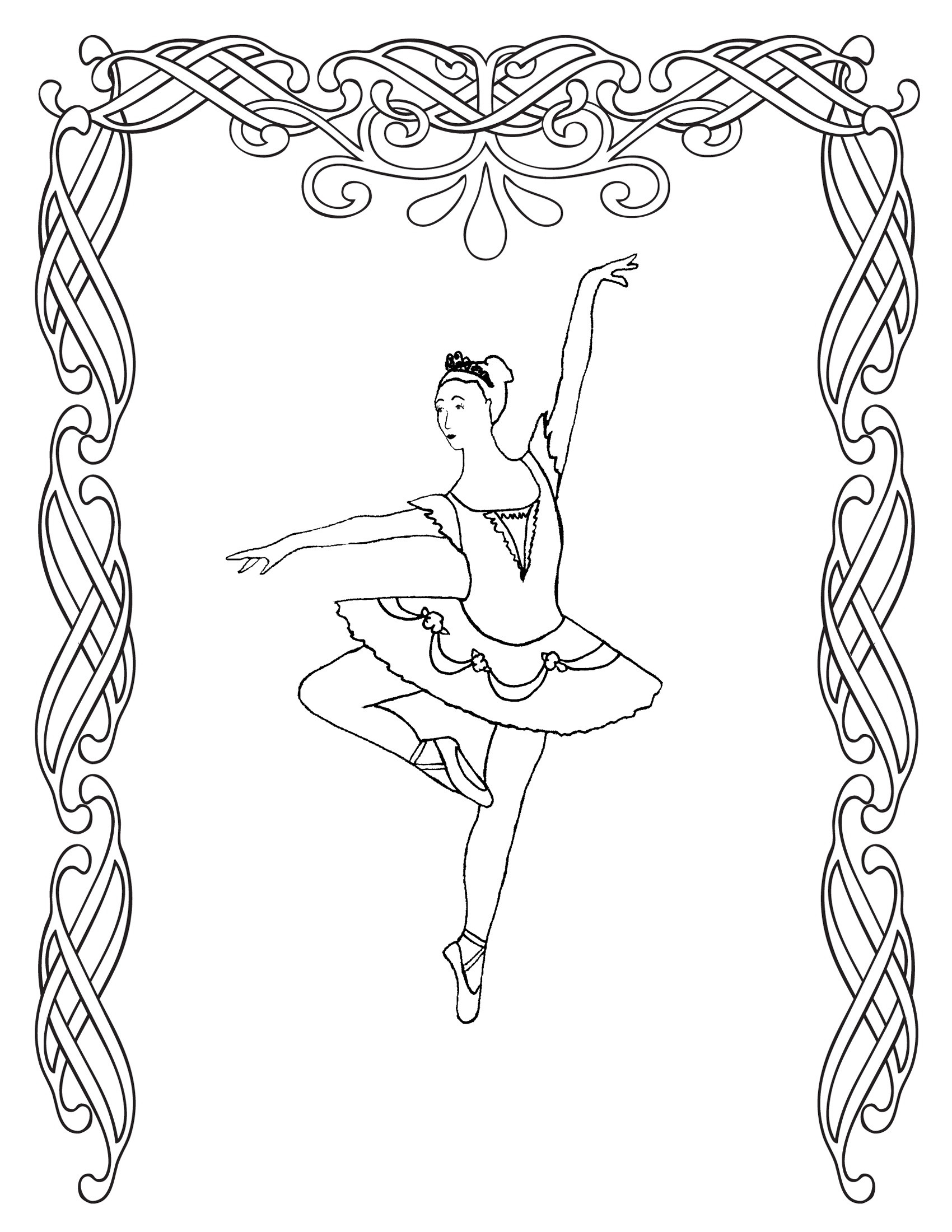 Balerina Coloring Pages
 Free Printable Ballet Coloring Pages For Kids