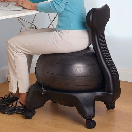 Best ideas about Ball Office Chair
. Save or Pin Amazon Gaiam Balance Ball Chair Black Exercise Now.