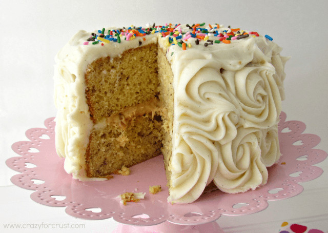 Best ideas about Banana Birthday Cake
. Save or Pin Banana Cake with Caramel Filling Crazy for Crust Now.