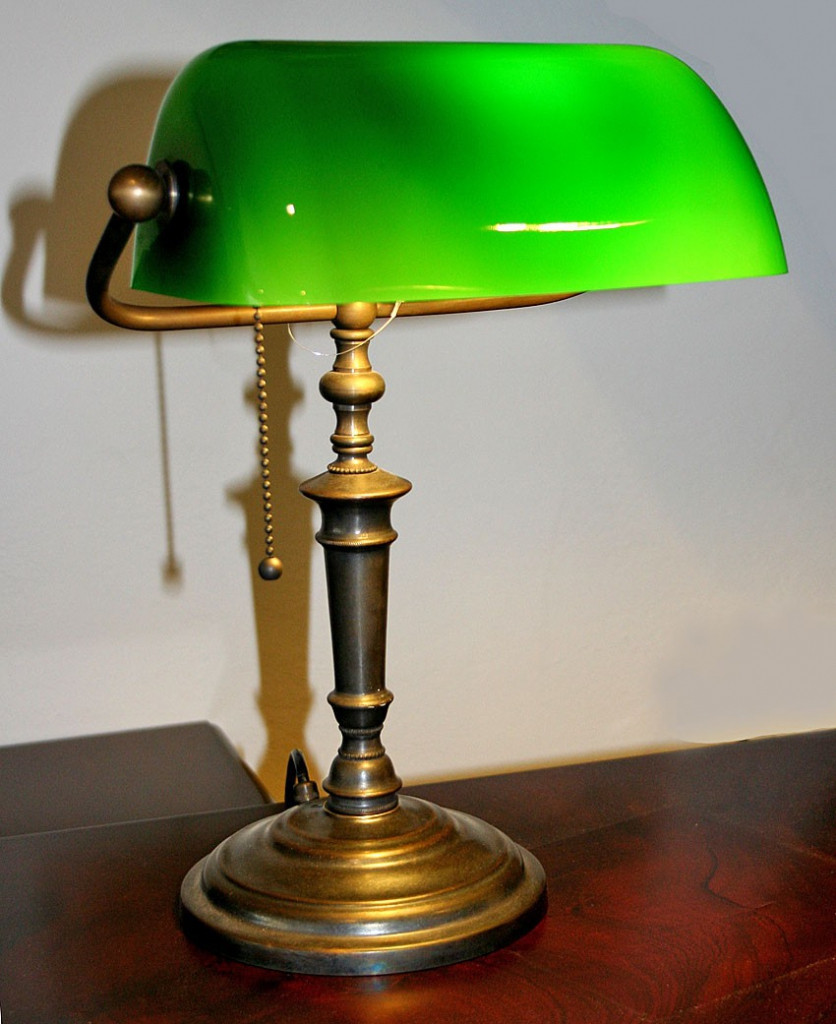 Best ideas about Bankers Desk Lamp
. Save or Pin Bankers Desk Lamp Green Glass Shade within antique desk Now.