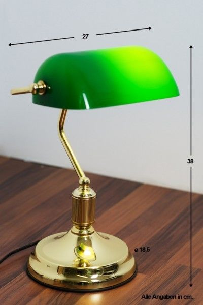 Best ideas about Bankers Desk Lamp
. Save or Pin Bankers lamp with green shade brass finish office reading Now.