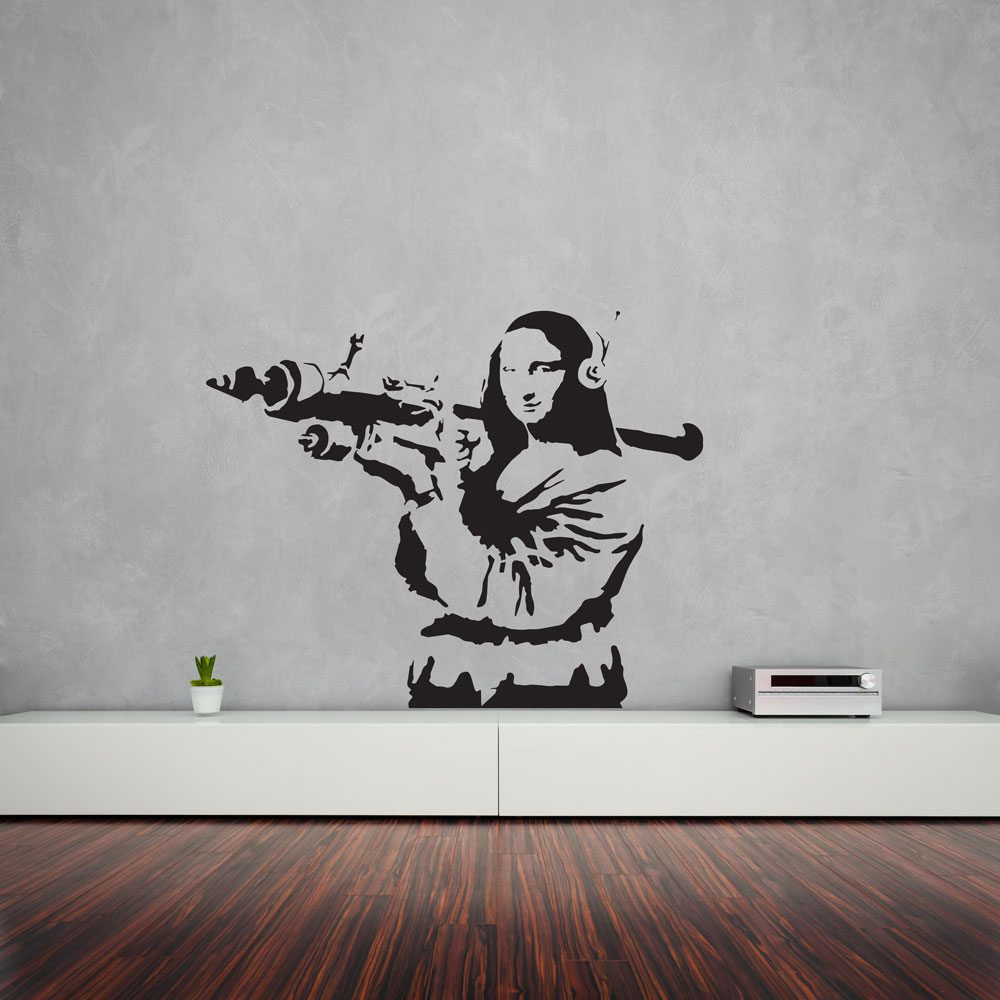Best ideas about Banksy Wall Art . Save or Pin Banksy Mona Lisa With RPG Wall Art Decal Now.