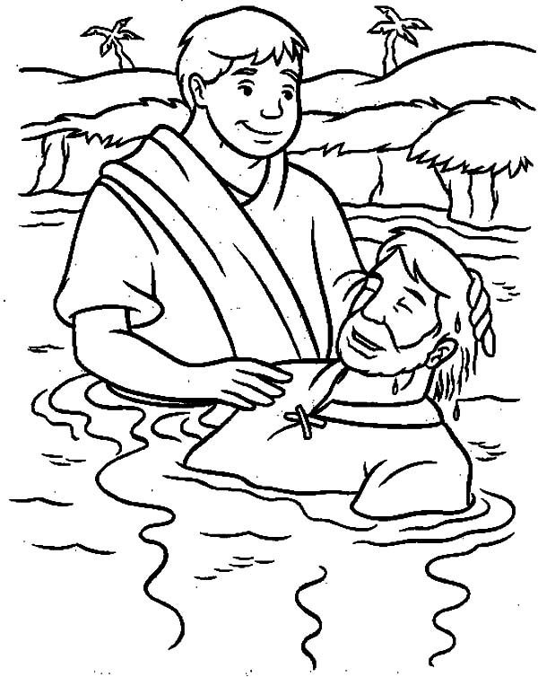 Baptism Coloring Pages For Kids
 Baptism Coloring Pages Printables