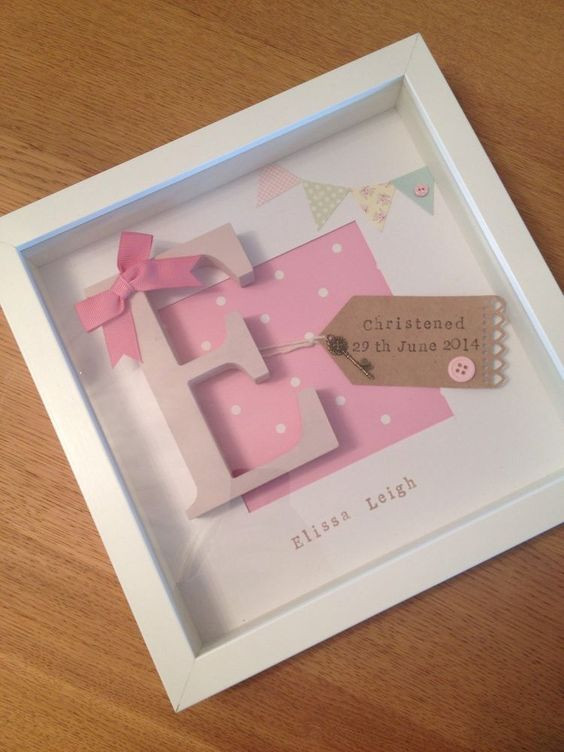 Baptism Gift Ideas For Baby Girl
 Personalised Baby Girl Frame Birth Christening Gift