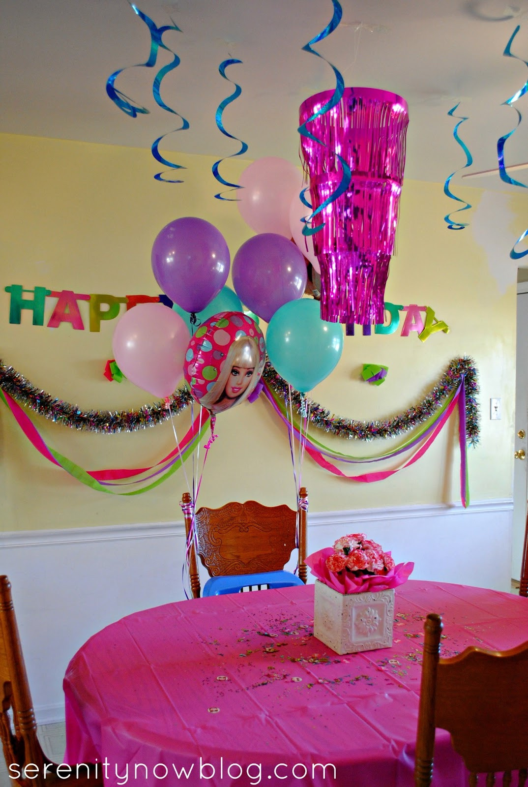 Barbie Birthday Decorations
 Serenity Now Throw a Barbie Birthday Party at Home