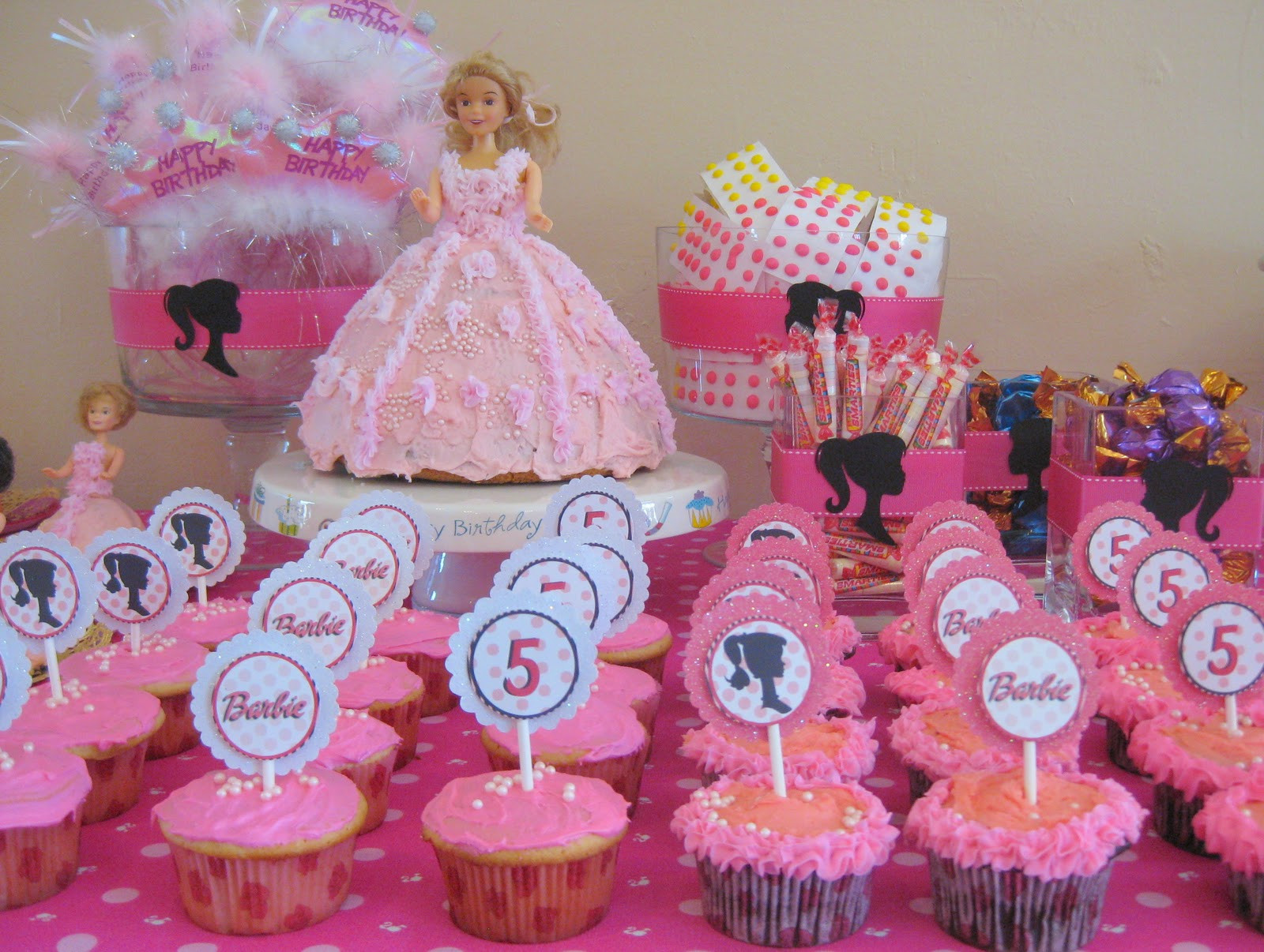 Barbie Birthday Decorations
 swanky chic fete pink barbie party [a 5th birthday party]