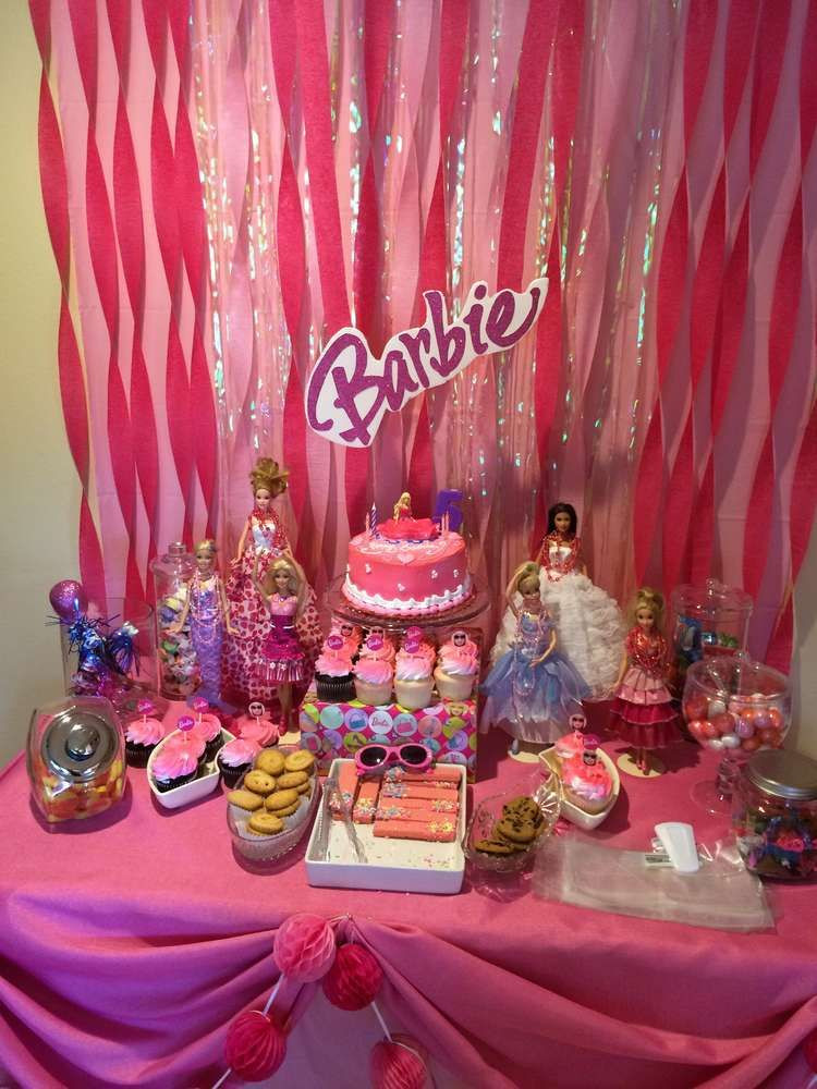 Barbie Birthday Decorations
 Barbie sparkle Birthday Party Ideas