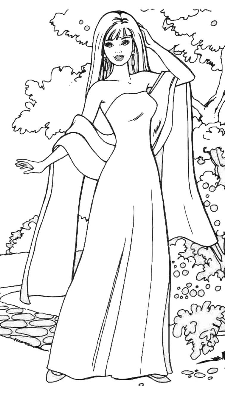 Barbie Coloring Book
 Barbie Girl Coloring Pages