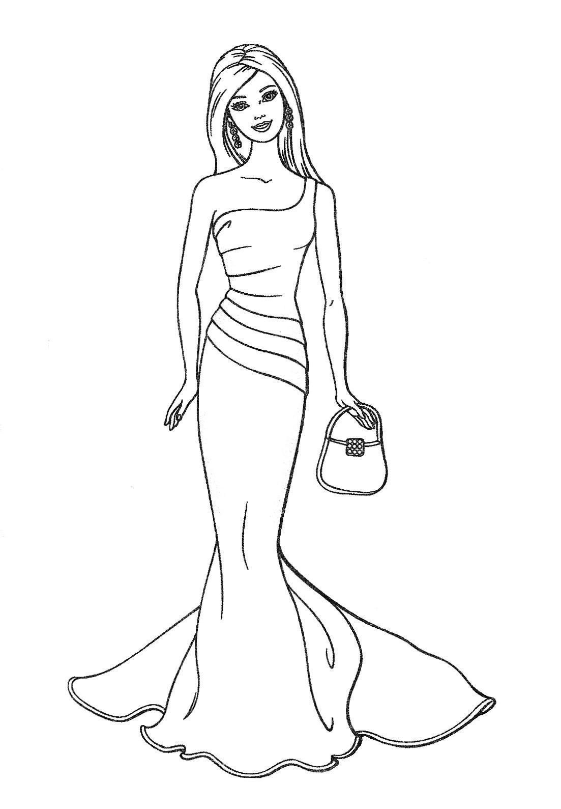 Barbie Coloring Book
 Free Printable Barbie Coloring Pages For Kids