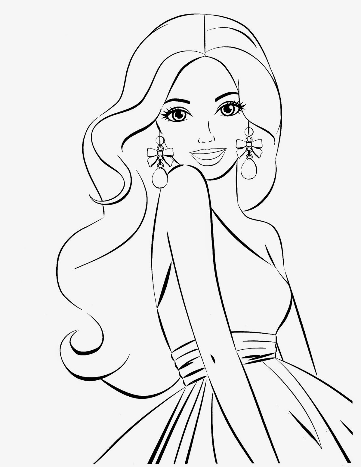 Barbie Coloring Book
 Coloring Pages Barbie Free Printable Coloring Pages