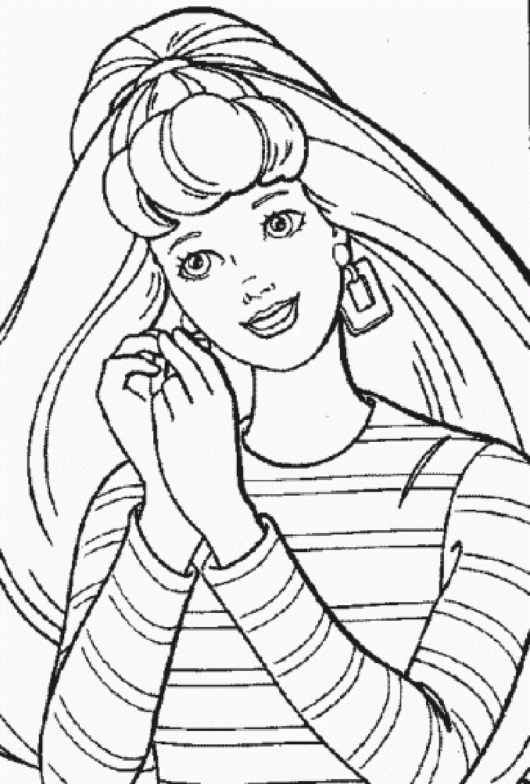 Barbie Coloring Sheets For Kids
 Free Printable Barbie Coloring Pages For Kids