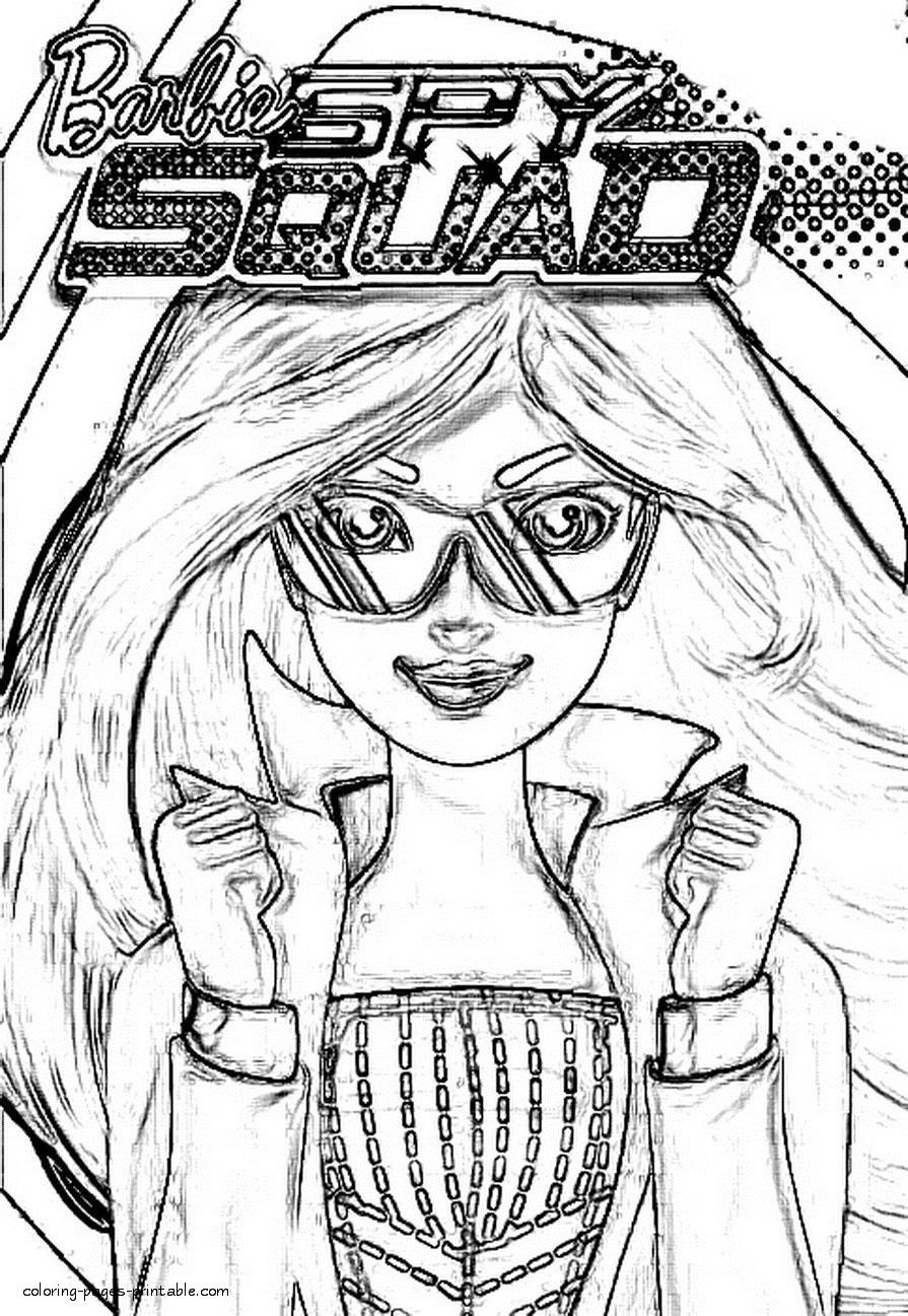 Barbie Spy Squad Coloring Pages
 Coloring Pages For Girls To Print Out Barbie Coloring