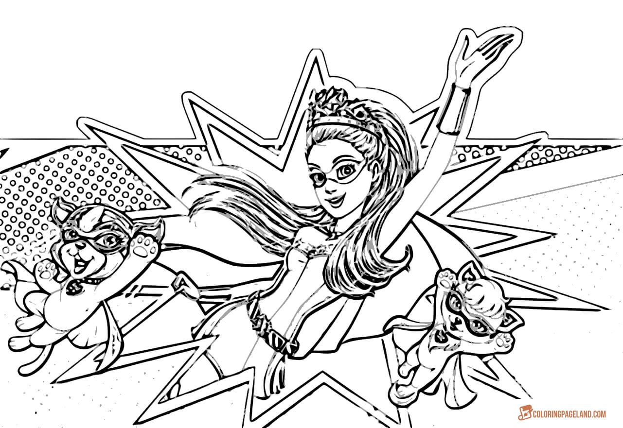 Barbie Spy Squad Coloring Pages
 Barbie Coloring Pages Free Printable Black and White