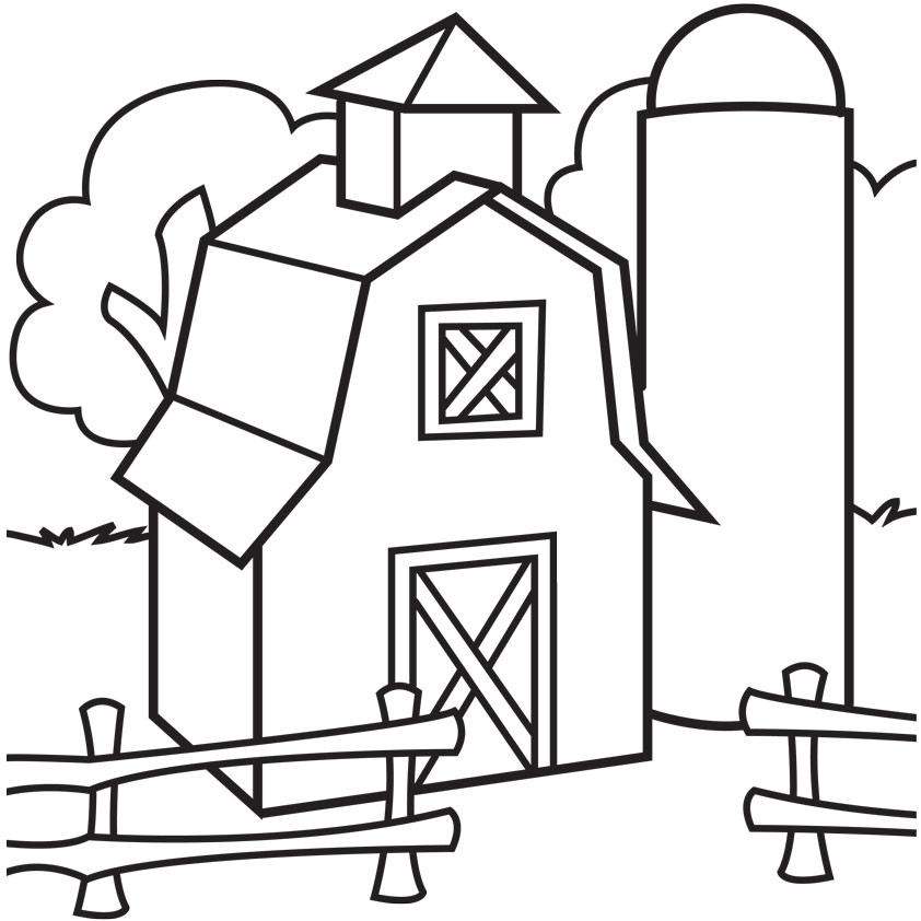 Barn Coloring Pages
 Free Coloring Pages Country Barn