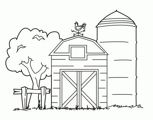 Barn Coloring Pages
 Coloriage d animaux de la ferme