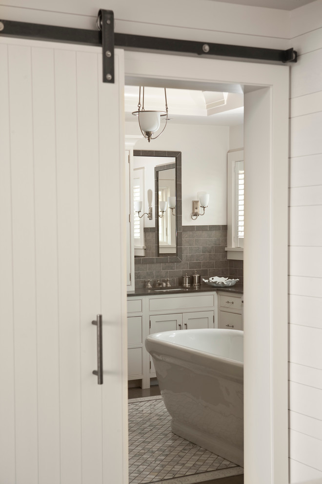 Best ideas about Barn Door Bathroom
. Save or Pin exterior pocket doors Bathroom Traditional with barn door Now.