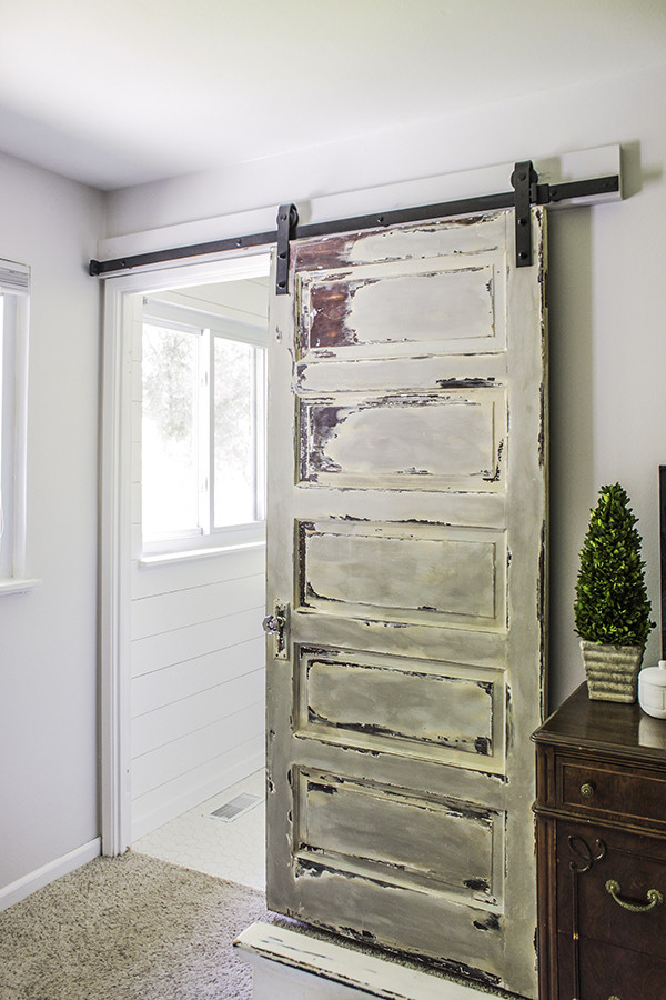 Best ideas about Barn Door Bathroom
. Save or Pin Master Bathroom Barn Door Shades of Blue Interiors Now.