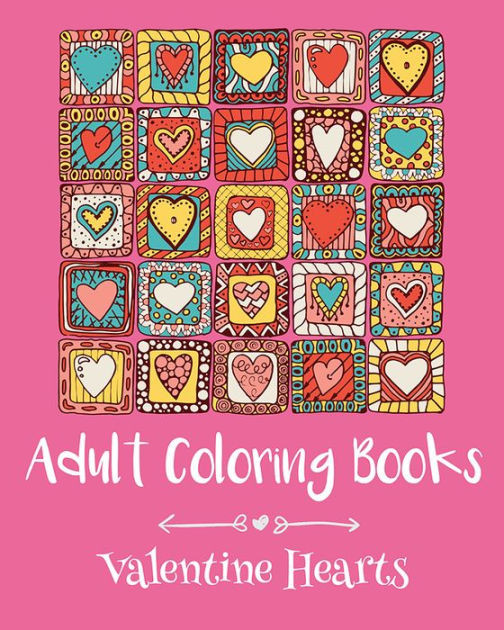 Barnes And Noble Coloring Books For Adults
 Adult Coloring Books Valentine Hearts by emma andrews