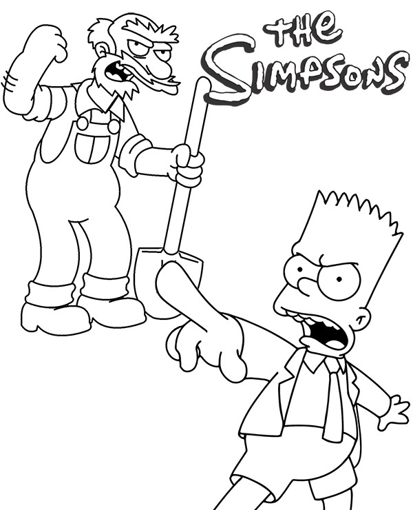 Bart Simpson Coloring Pages
 Bart Simpson coloring page to print or for free