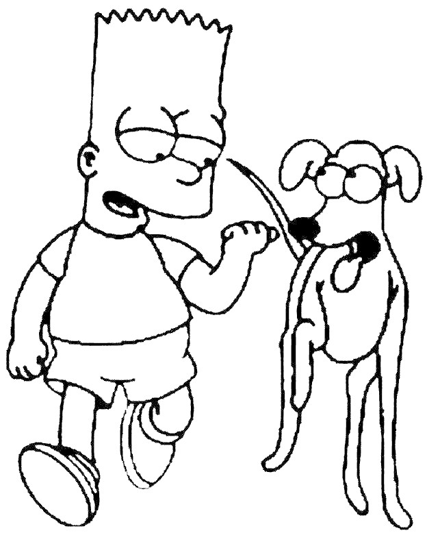 Bart Simpson Coloring Pages
 Cartoons Coloring Pages Bart Simpsons Coloring Pages