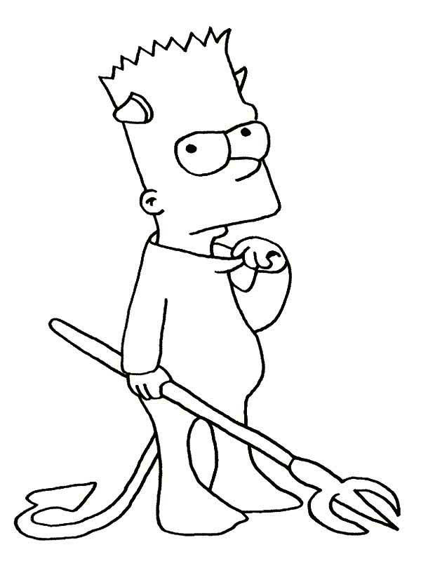 Bart Simpson Coloring Pages
 Simpsons Free Colouring Pages
