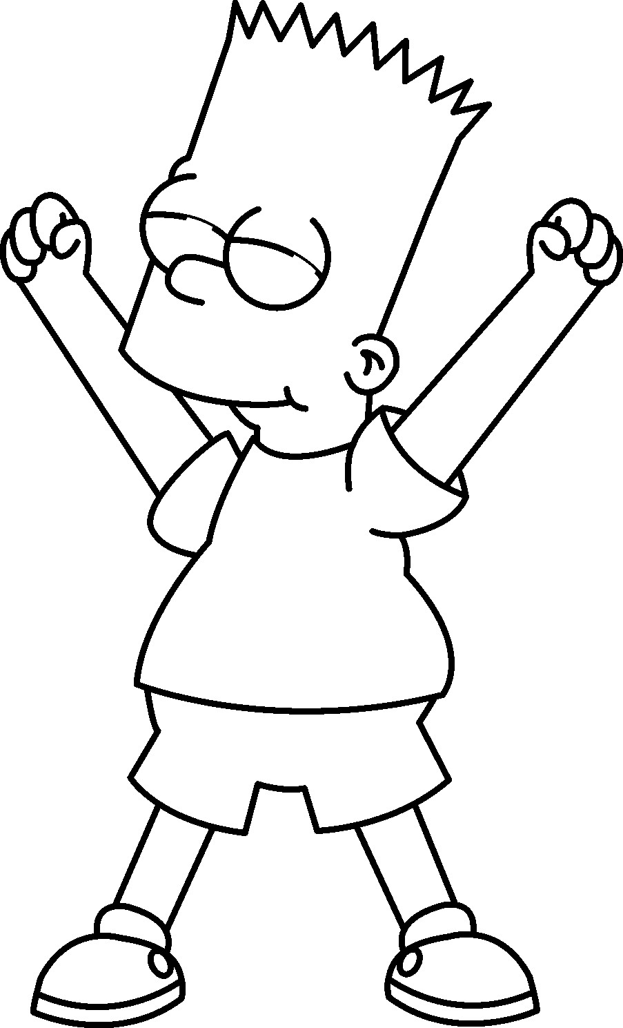 Bart Simpson Coloring Pages
 Free Printable Simpsons Coloring Pages For Kids