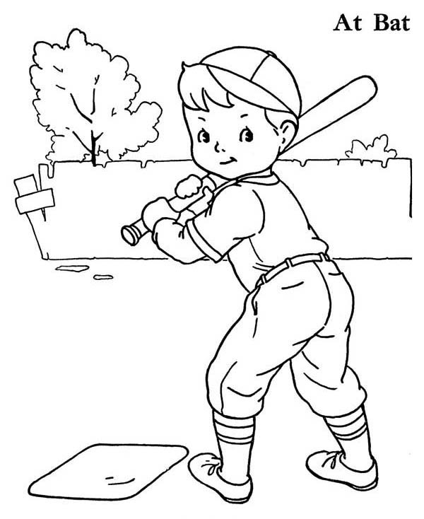 Baseball Coloring Sheets For Boys
 Boy Baseball Player Coloring Page Download & Print