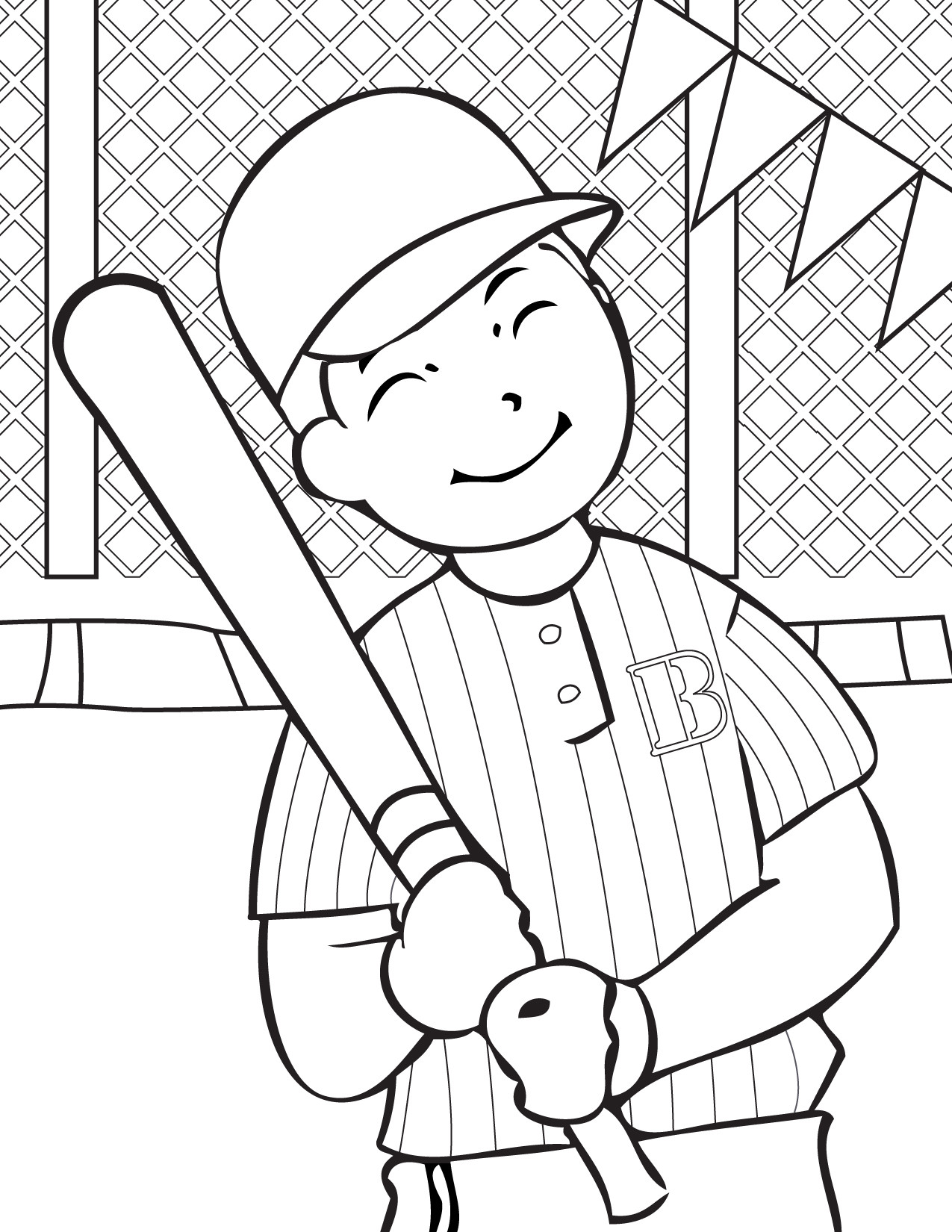 Baseball Coloring Sheets For Boys
 Free Printable Baseball Coloring Pages for Kids Best