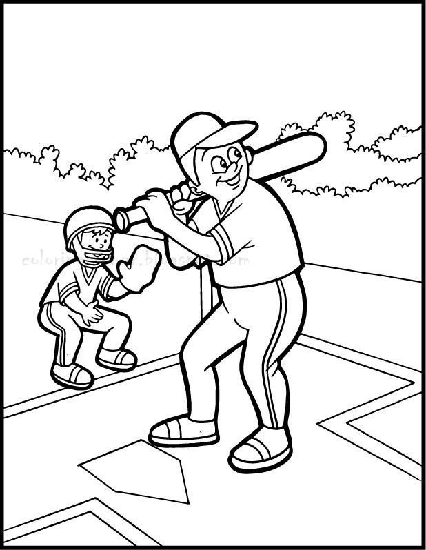 Baseball Coloring Sheets For Boys
 Baseball Coloring Pages