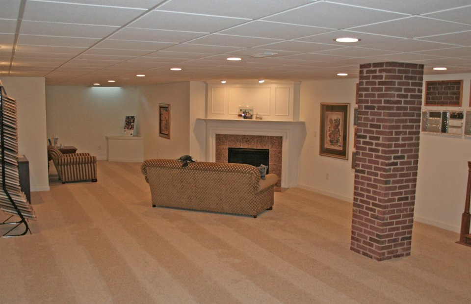 Best ideas about Basement Decorating Ideas On A Budget
. Save or Pin Basement Finished Ideas A Bud With Low Ceiling Now.