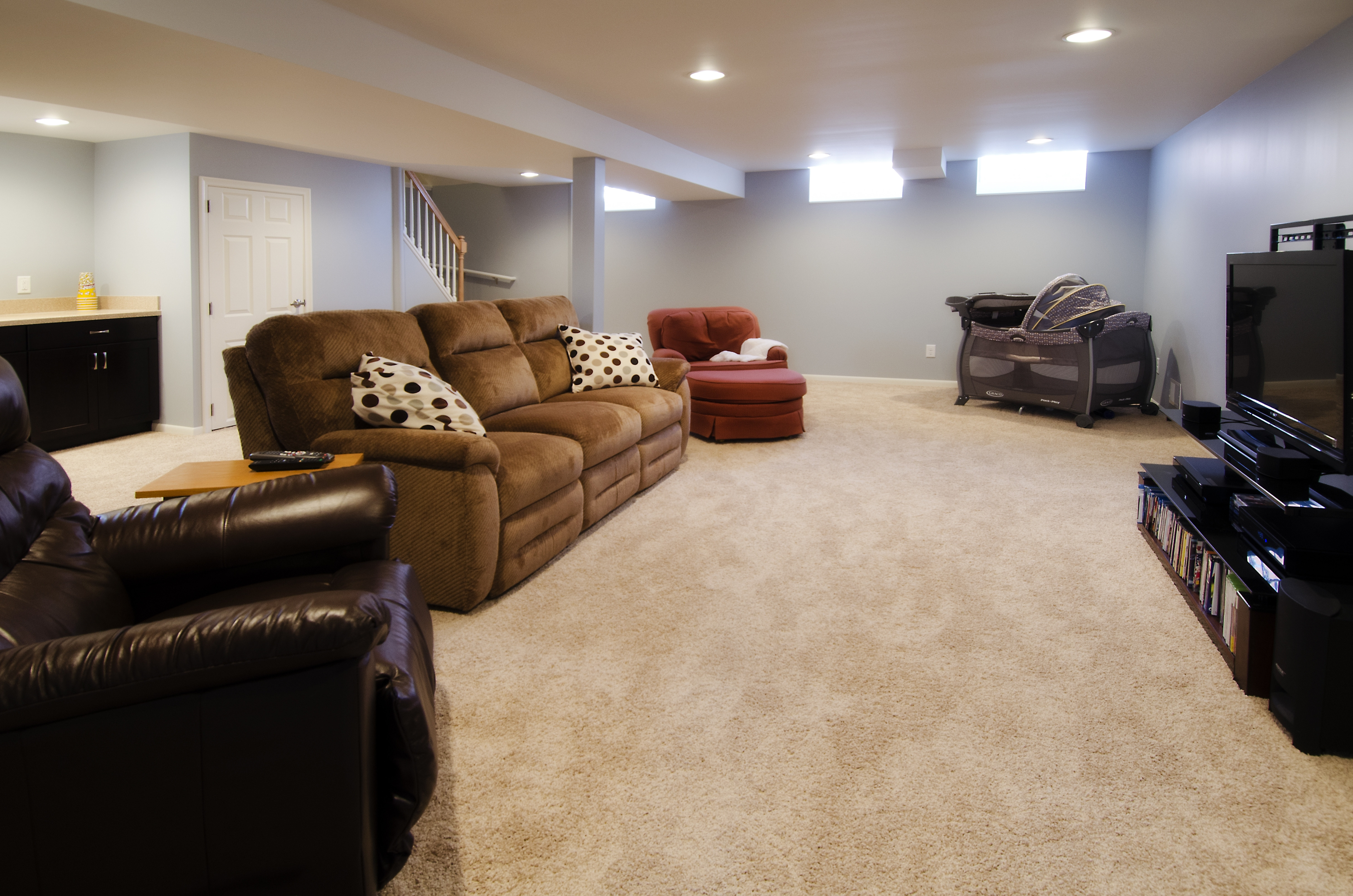 Best ideas about Basement Ideas Small
. Save or Pin Basement Remodel Room Family — New Home Design Small Now.
