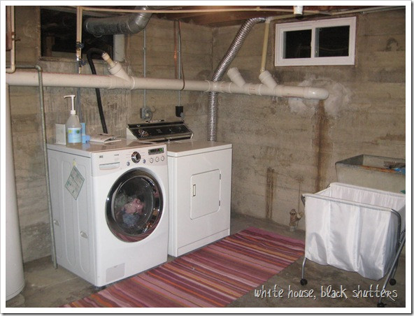 Best ideas about Basement Laundry Room
. Save or Pin Basement Laundry Room Gets a Little Brighter white house Now.