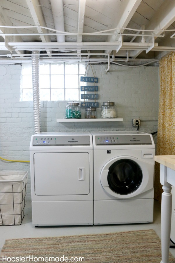 Best ideas about Basement Laundry Room
. Save or Pin Laundry Room Makeover Hoosier Homemade Now.