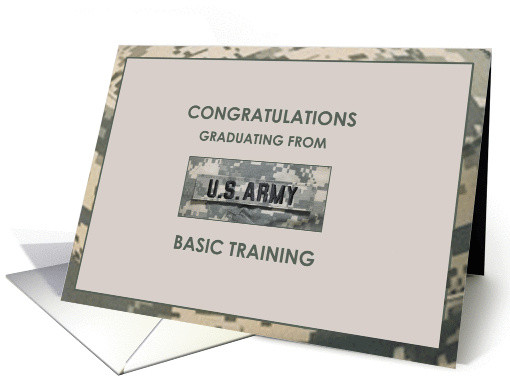 Basic Training Graduation Gift Ideas
 Army Graduation Basic Training Greetings card
