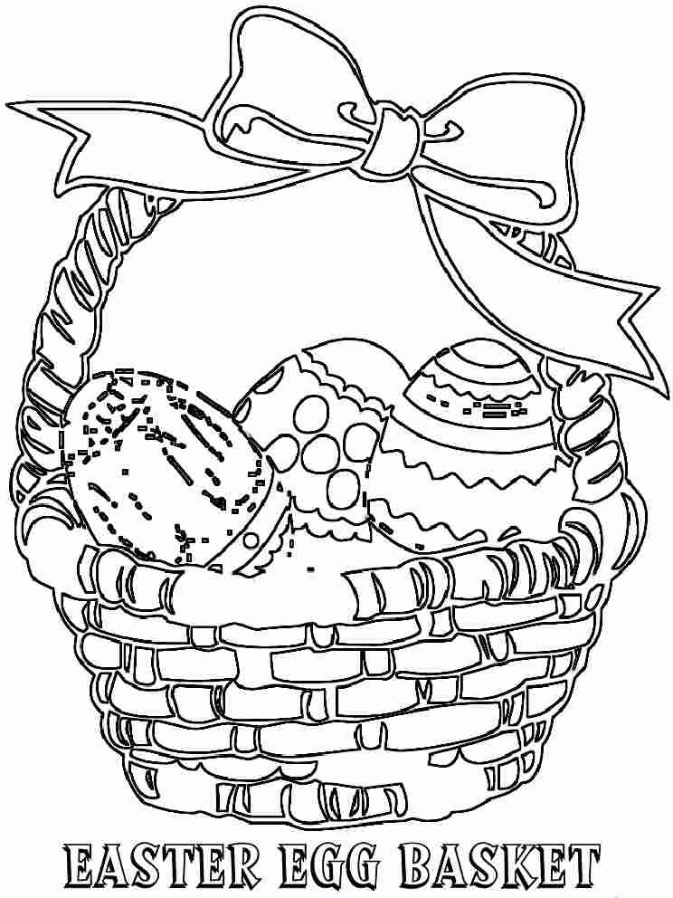 Basket Coloring Pages
 Easter Basket Coloring Pages Coloring Home