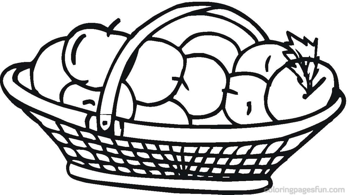 Basket Coloring Pages
 Basket coloring pages 5