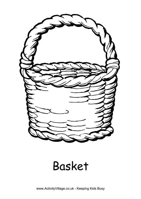 Basket Coloring Pages
 Basket Colouring Page 2