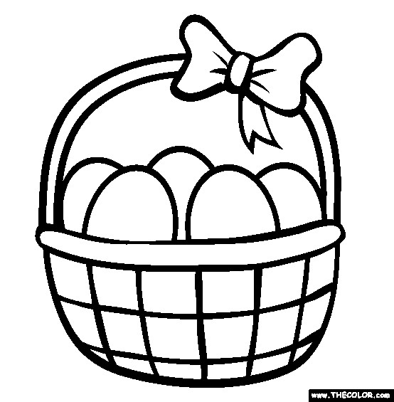 Basket Coloring Pages
 Free line Coloring Pages TheColor