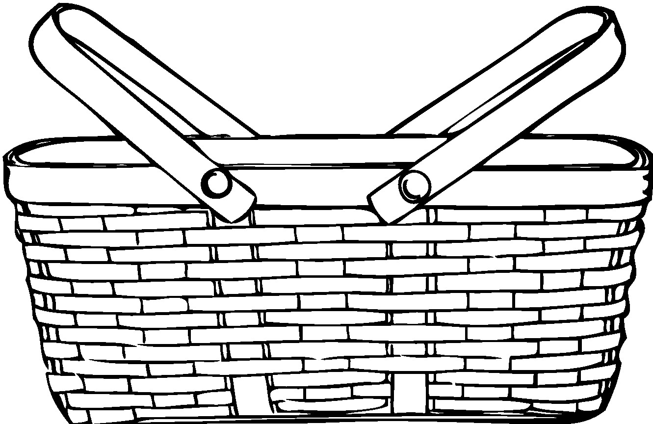 Basket Coloring Pages
 Empty Basket Coloring Page Coloring Home