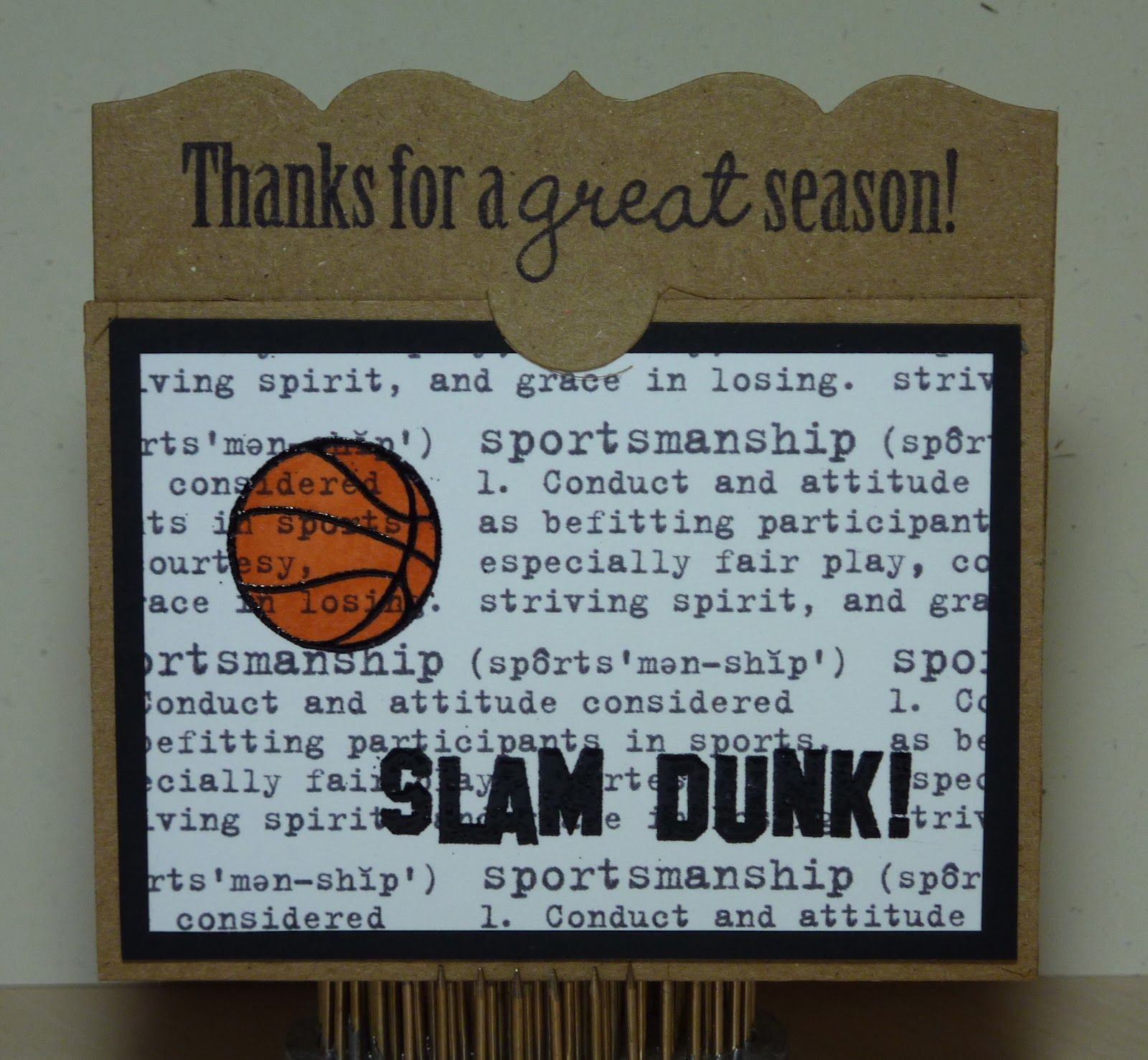 Basketball Coach Gift Ideas Pinterest
 Crafting with Katie Basketball Coach s Gift Card Holder